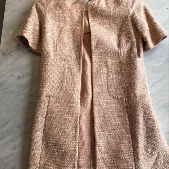 Authentic Valentino Pink Vintage Tweed Dress Suit with Blazer and Skirt - Picture 2 of 6